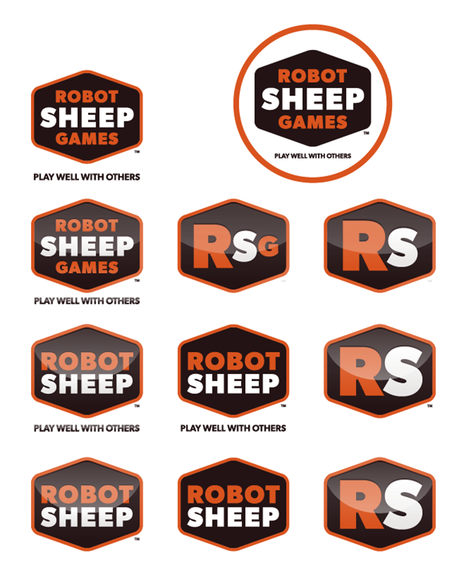 Robot Sheep Logo Concepts